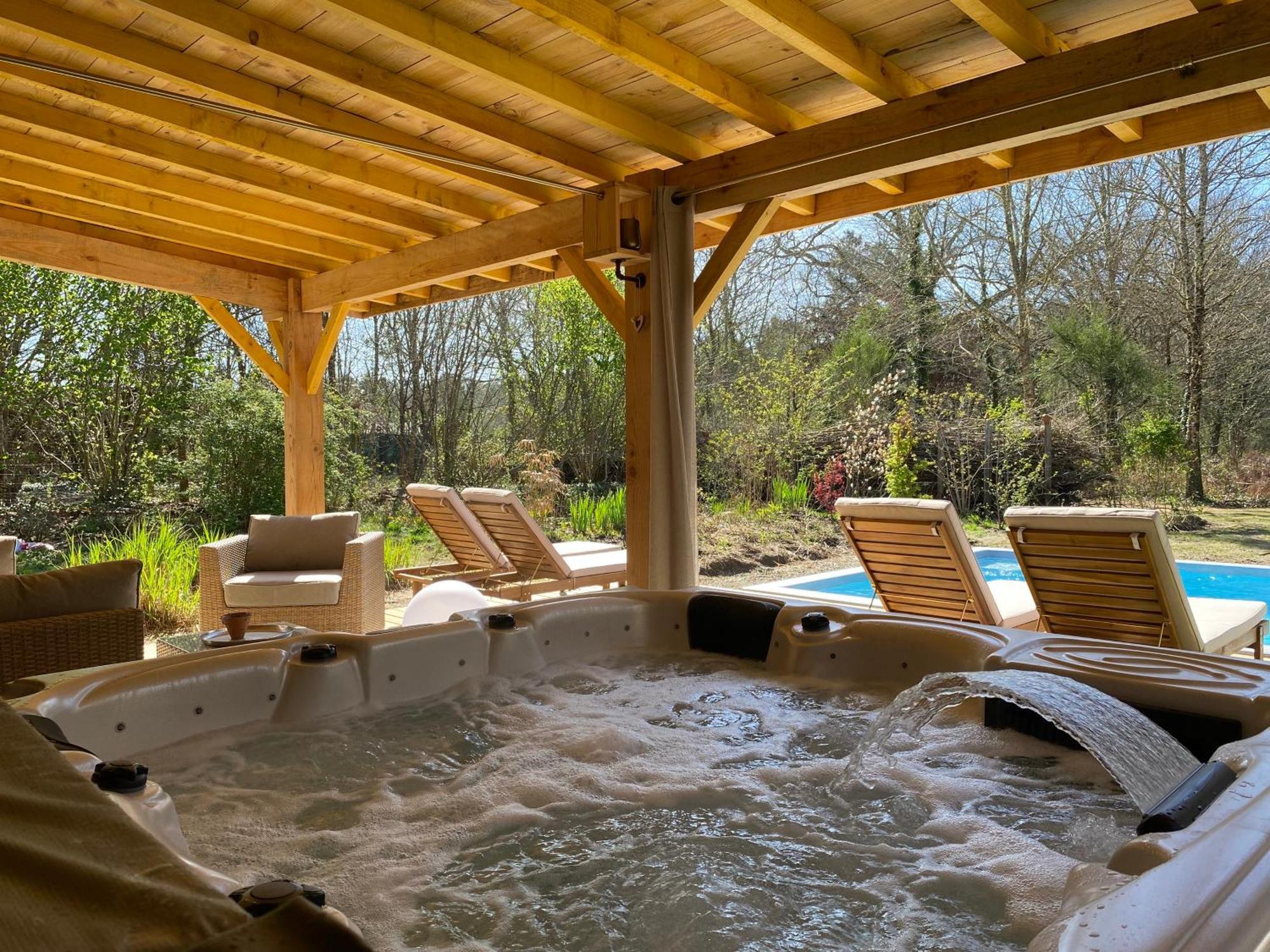 Gites & Spa De Charme " Ploum" Pouydesseaux Exteriör bild